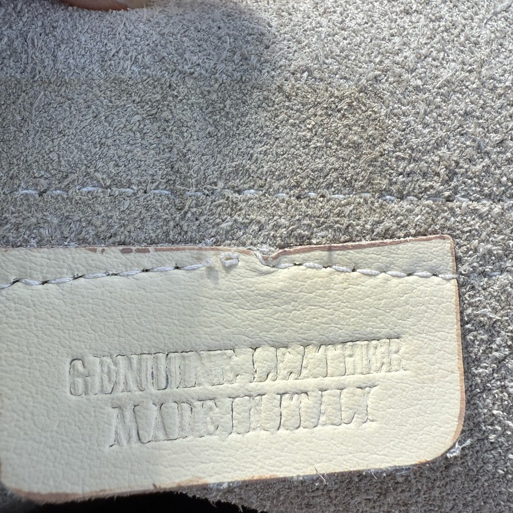 Genuine Leather Purse Made in Italy Purse Shoulder Bag Creamy Yellow - Picture 4 of 9